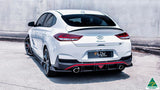 White Hyundai i30N Fastback Rear Spats/Pods Winglets