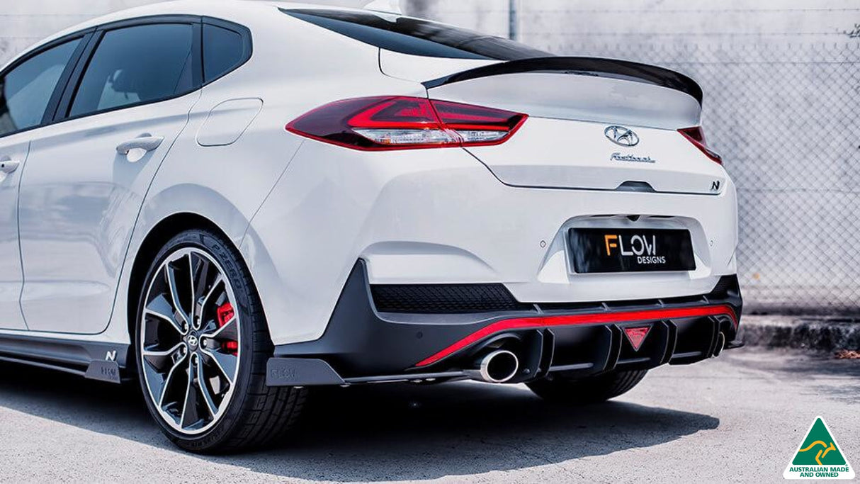 White Hyundai i30N Fastback Rear Diffuser