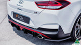 White Hyundai i30N Fastback Rear Diffuser