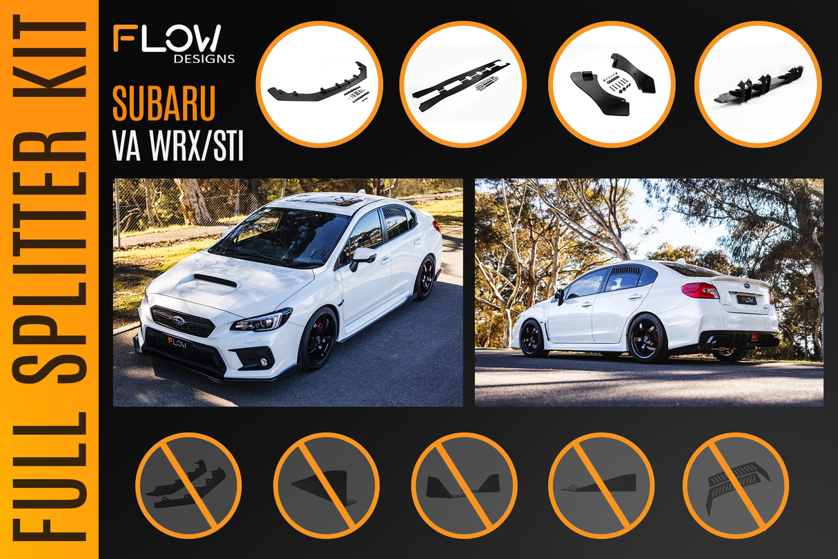 VA WRX/STI Full Lip Splitter Set